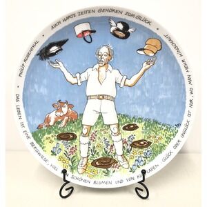 Rosenthal Teller‎ Satire von Ernst Maria Lang Collectible Plate Numbered Germany